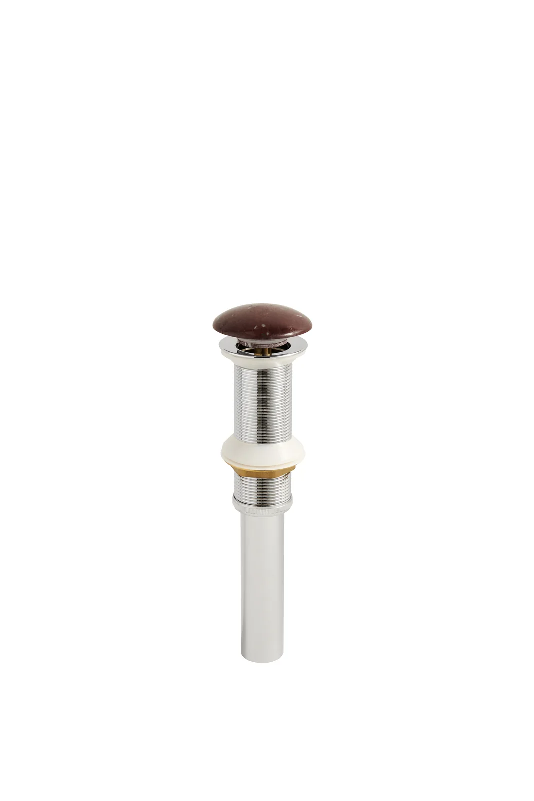 Aquant 1023 RM Stone Pop-Up Waste · Red Marble — Natural stone top — each piece unique.