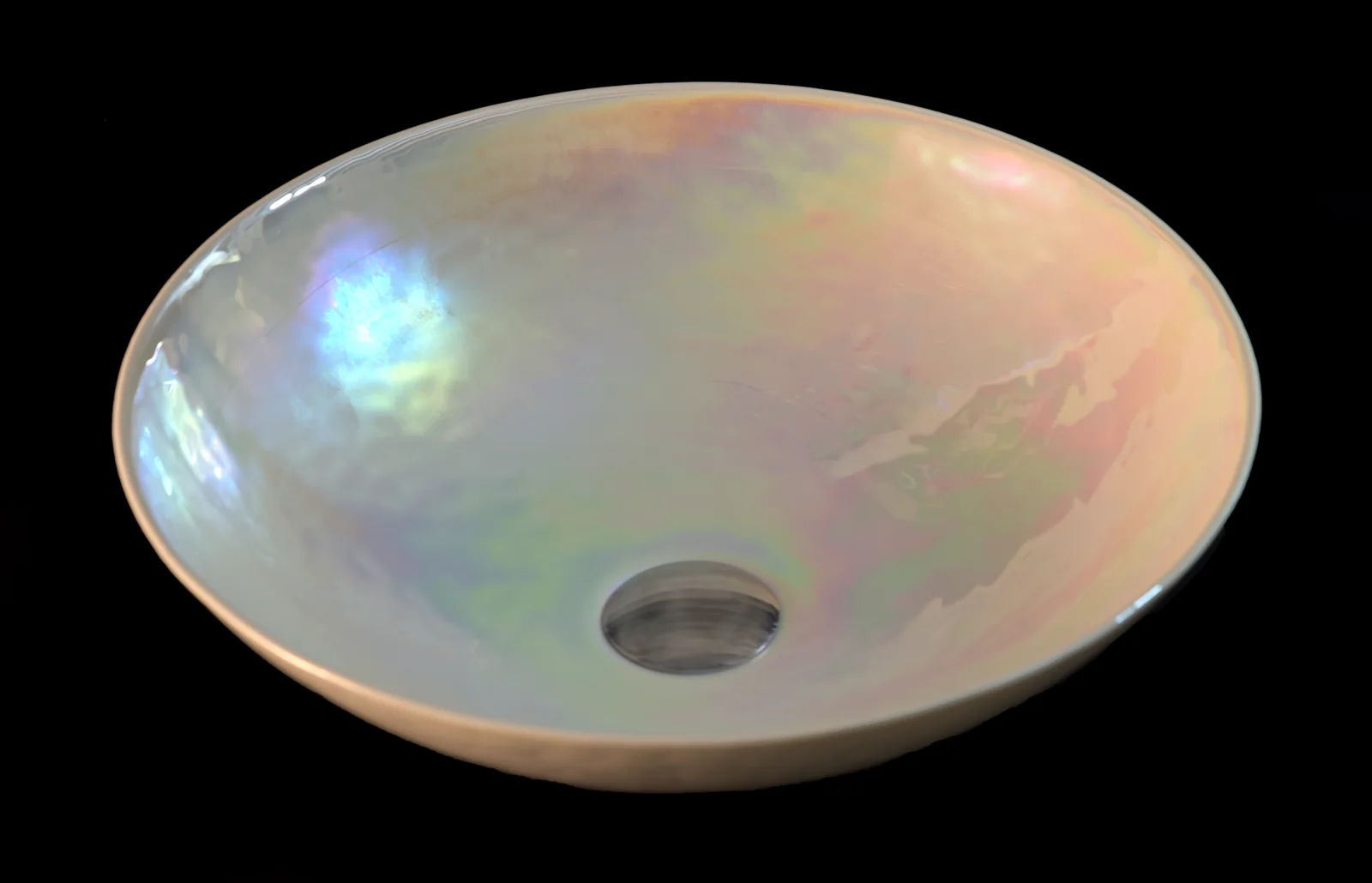 Yalos Decora Avorio Glass Basin · Avorio — Hand-finished Murano-style glass with a soft ivory tone.